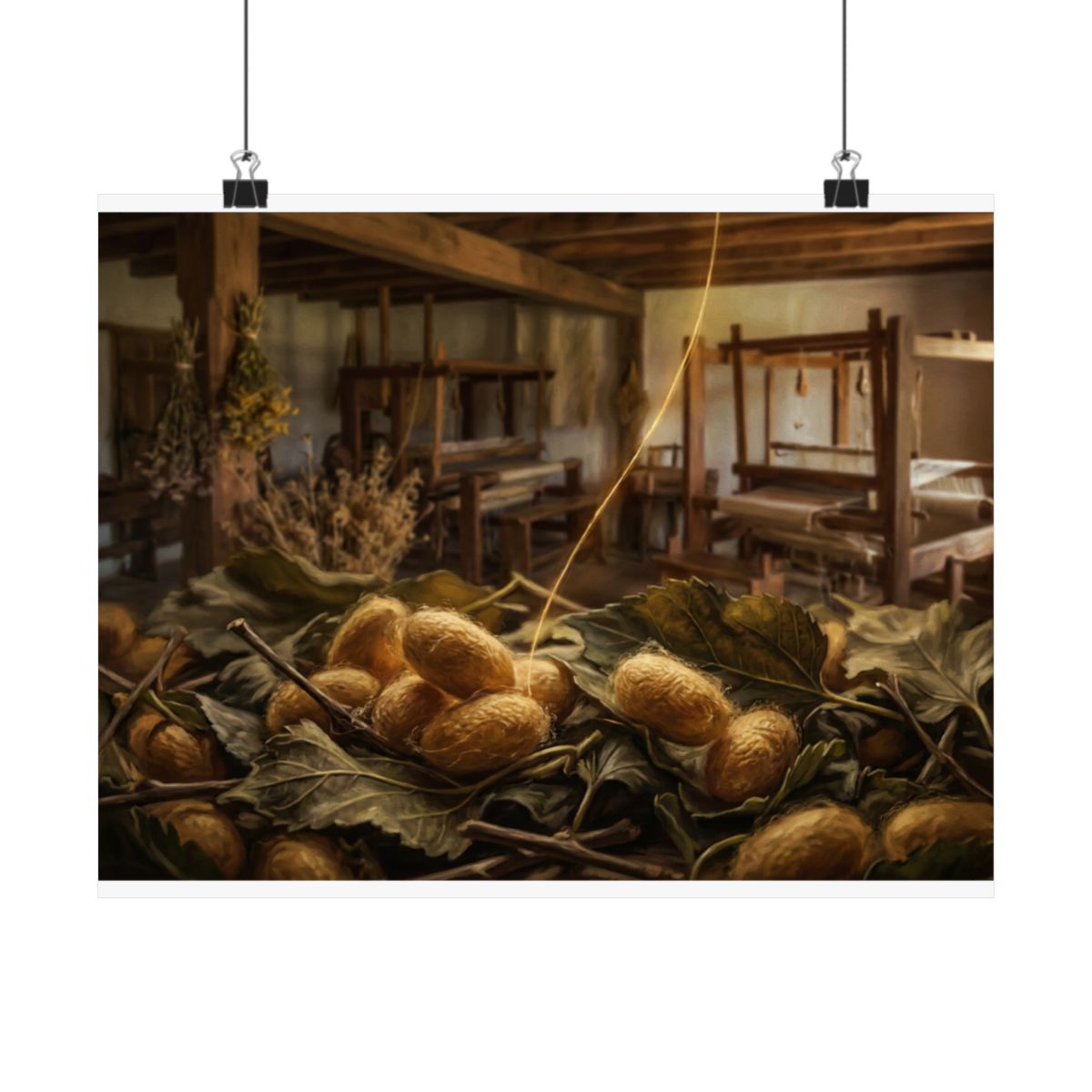Mulberry Silk Cocoon — Poster