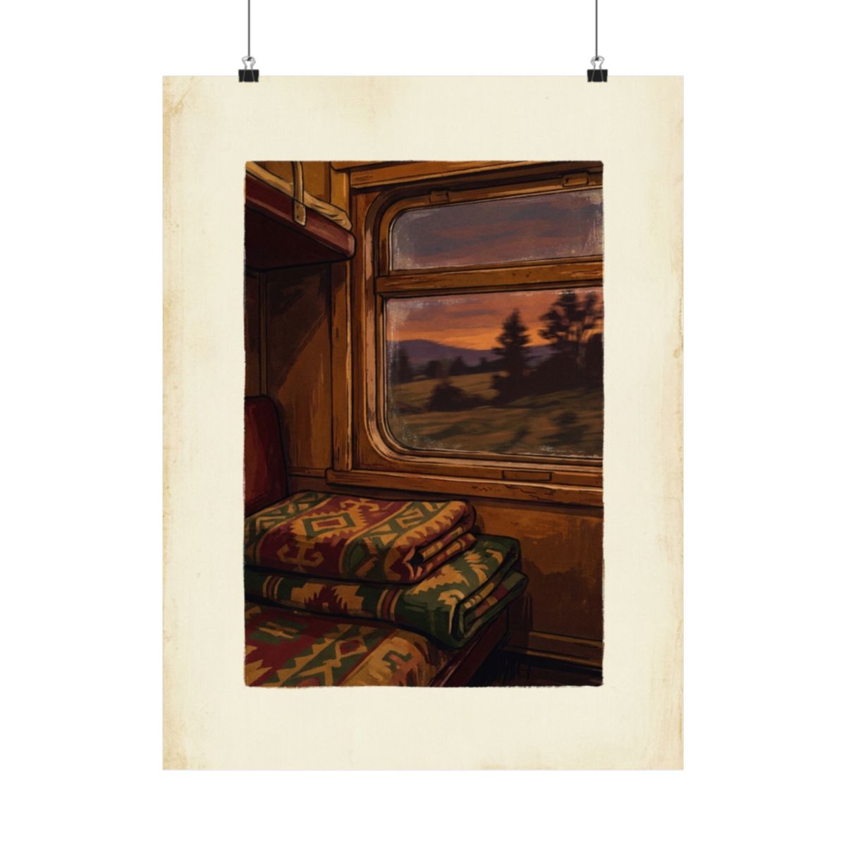 Night Train Textile — Poster