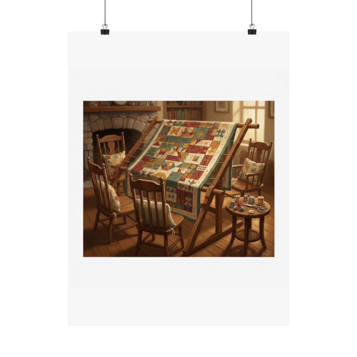 The Quilting Frame — Poster