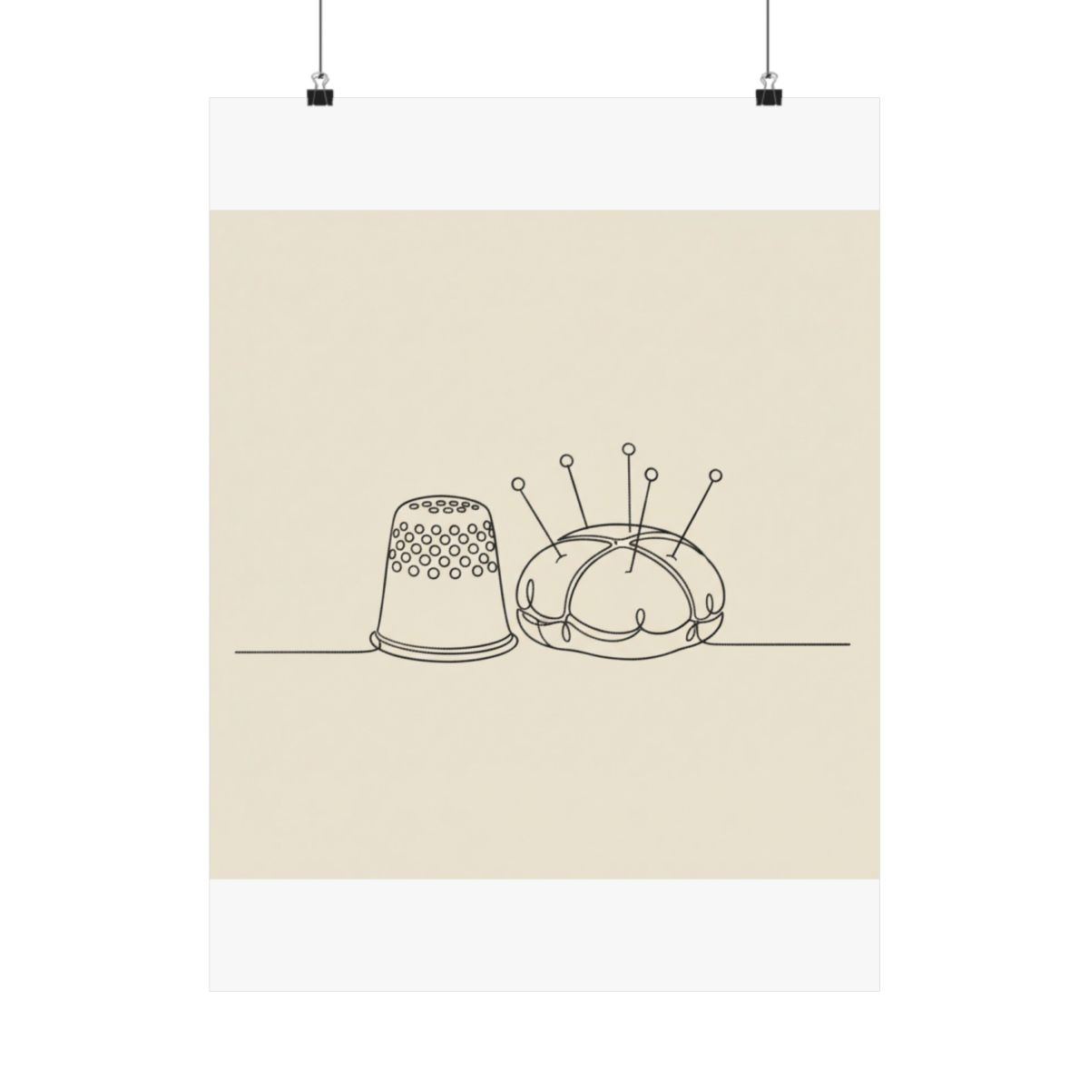 Thimble & Pins — Poster