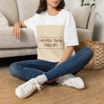 Cheaper Than Therapy — White view
