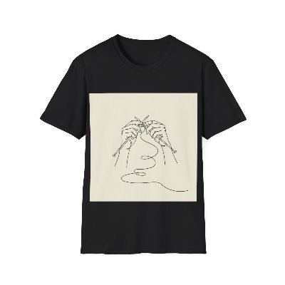 Knitting Hands — Black view