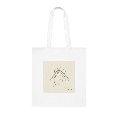 Knitting Hands — Tote Bag