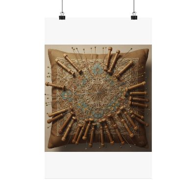 Lace Bobbins — Poster — 12″ x 18″ view