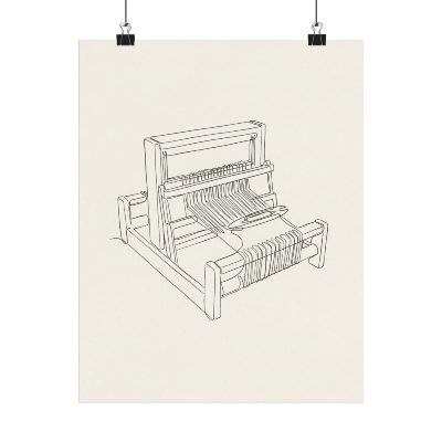 Loom in One Line — Poster — 11″ x 14″ view
