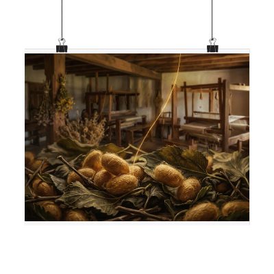 Mulberry Silk Cocoon — Poster
