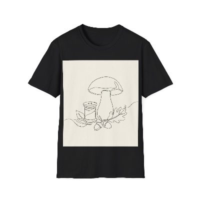 Mushroom & Spool — Black view