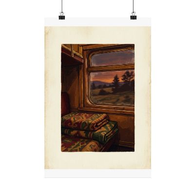 Night Train Textile — Poster — 12″ x 18″ view