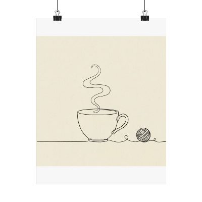 Tea & Yarn — Poster — 11″ x 14″ view