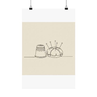 Thimble & Pins — Poster — 12″ x 18″ view